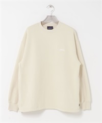 【別注】THOUSAND MILE / 針織刷毛圓領套衫(米色-M-OFF WHITE)