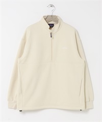 【別注】THOUSAND MILE / 針織刷毛半拉鍊套衫(米色-M-OFF WHITE)