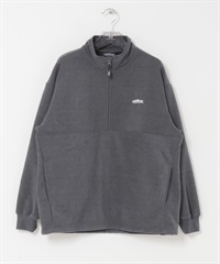 【別注】THOUSAND MILE / 針織刷毛半拉鍊套衫(炭灰色-M-CHARCOAL GRAY)