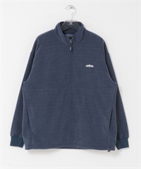 【別注】THOUSAND MILE / 針織刷毛半拉鍊套衫(藏青色-M-NAVY)