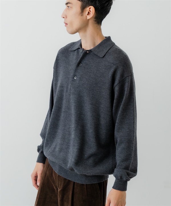 美麗諾羊毛針織POLO衫