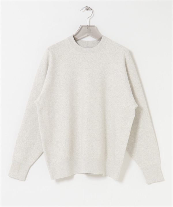 棉混喀什米爾休閒針織衫(燕麥色-M-IVORY)