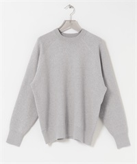 棉混喀什米爾休閒針織衫(灰色-M-LIGHT GRAY)