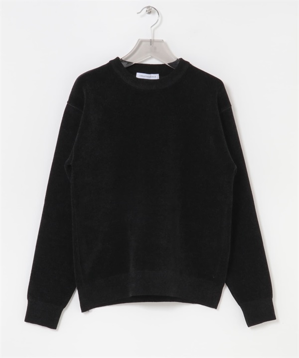 雪尼爾紗針織衫(黑色-M-BLACK)