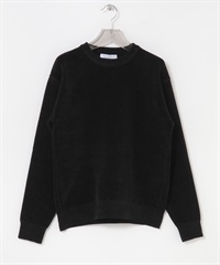 雪尼爾紗針織衫(黑色-M-BLACK)