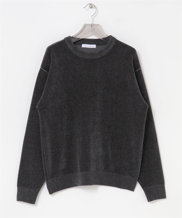 雪尼爾紗針織衫(灰色-M-GRAY)