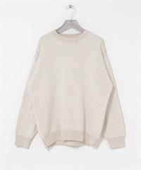 粗針雪尼爾紗針織衫(白色-M-OFF WHITE)