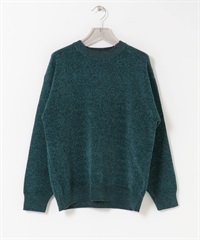 粗針雪尼爾紗針織衫(綠色-M-GREEN)