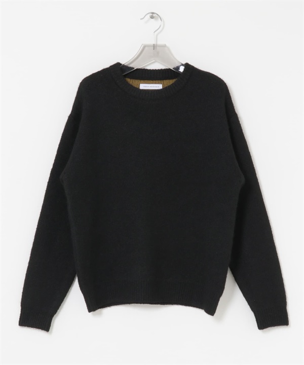 雙面織物可機洗針織衫(黑色-M-BLACK)