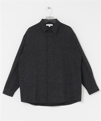 雪尼爾紗經典襯衫(黑色-M-BLACK)