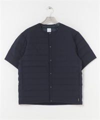 WIDE DAD / 五分袖羽絨外套(深藏青色-1-NAVY)