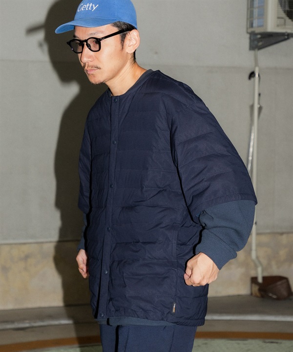 WIDE DAD / 五分袖羽絨外套