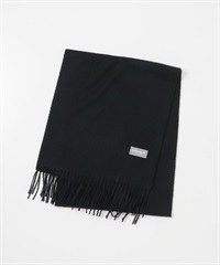 素色喀什米爾圍巾(黑色-FREE-BLACK)