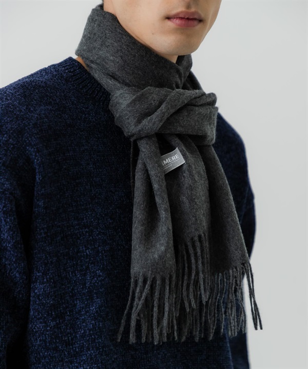 素色喀什米爾圍巾