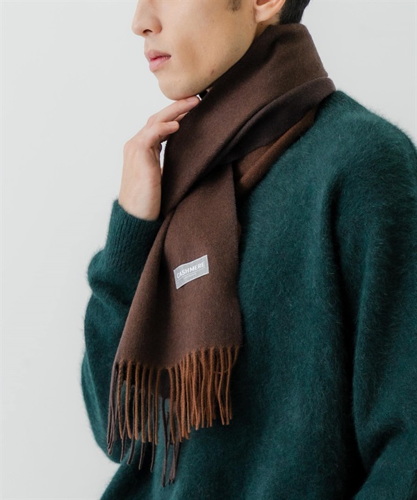 配色喀什米爾圍巾