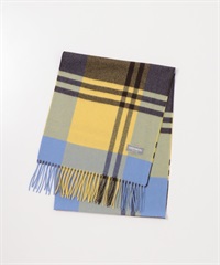 格紋喀什米爾圍巾(黃色格紋-FREE-其他黃色)