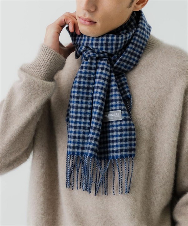格紋喀什米爾圍巾