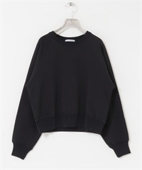 皮馬棉連肩袖休閒上衣(黑色-FREE-BLACK)