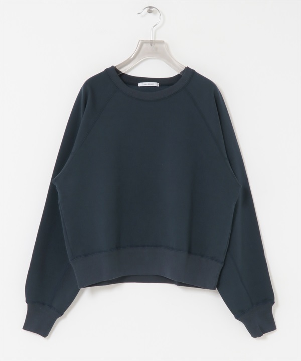 皮馬棉連肩袖休閒上衣(藏青色-FREE-NAVY)