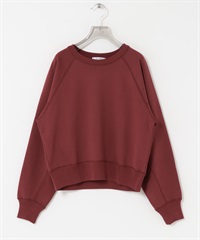 皮馬棉連肩袖休閒上衣(櫻桃紅色-FREE-其他紅色)