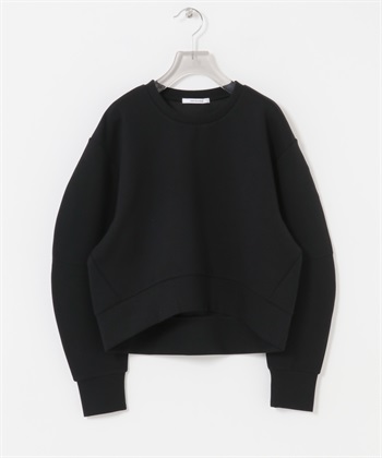 蓬袖空氣層上衣(黑色-FREE-BLACK)