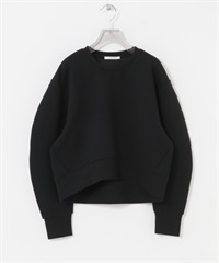 蓬袖空氣層上衣(黑色-FREE-BLACK)