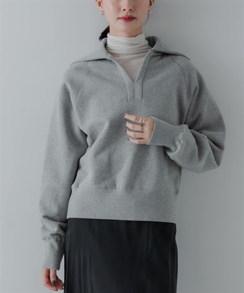 水手領裏起毛上衣