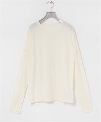 羊毛棉質長袖上衣(米白色-FREE-OFF WHITE)