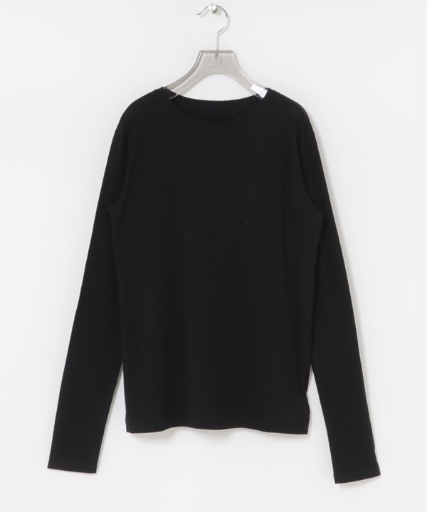 羊毛棉質長袖上衣(黑色-FREE-BLACK)