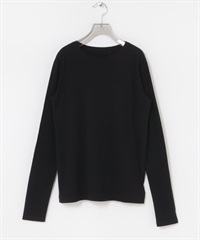 羊毛棉質長袖上衣(黑色-FREE-BLACK)