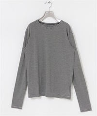 羊毛棉質長袖上衣(條紋-FREE-其他黑色)