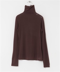 喀什米爾絲質高領上衣(酒紅色-FREE-BORDEAUX)