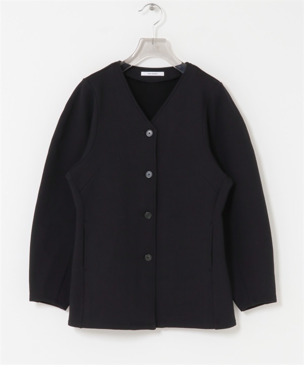 蓬袖裏起毛開襟衫(黑色-FREE-BLACK)