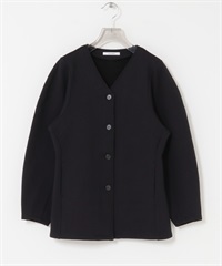 蓬袖裏起毛開襟衫(黑色-FREE-BLACK)