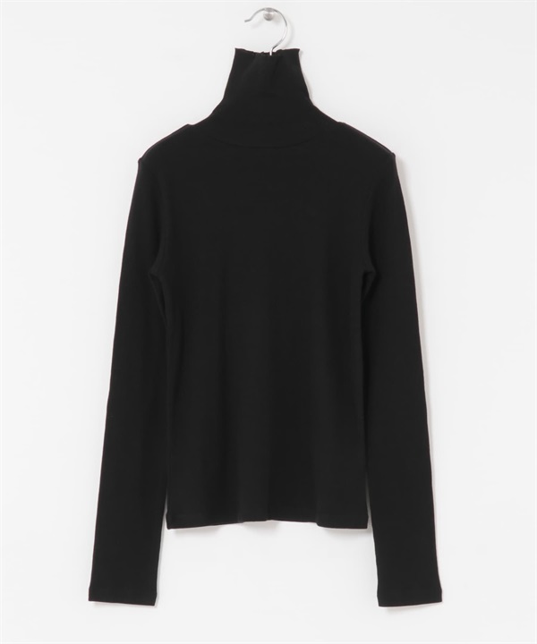UR TECH 裏起毛高領上衣(黑色-FREE-BLACK)