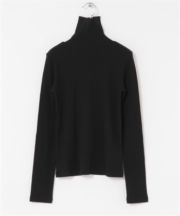 UR TECH 裏起毛高領上衣(黑色-FREE-BLACK)