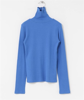 UR TECH 裏起毛高領上衣(藍色-FREE-BLUE)