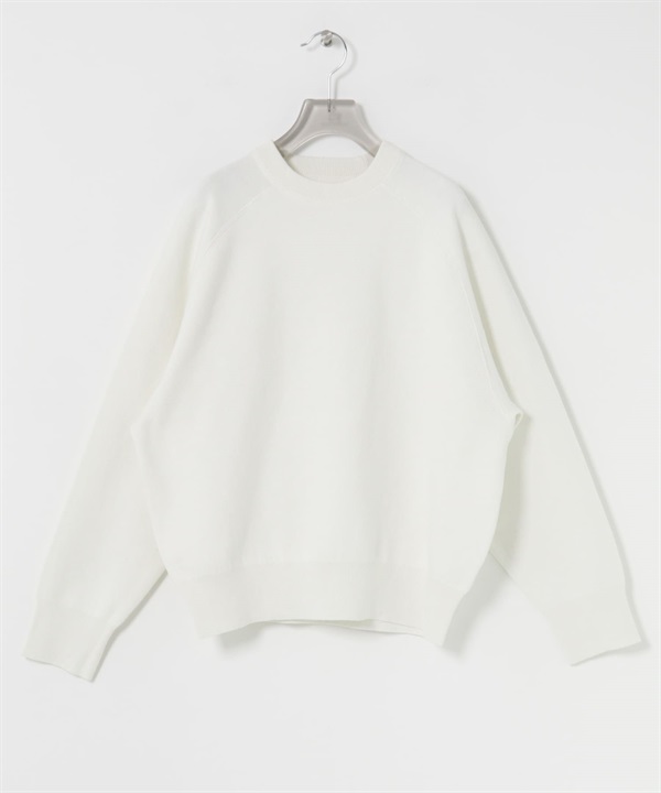 棉混喀什米爾休閒針織衫(米白色-FREE-OFF WHITE)