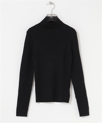 UR TECH 高領羅紋針織衫(黑色-FREE-BLACK)
