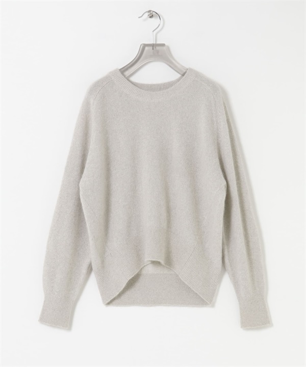 混狐狸毛金蔥針織衫(淺灰色-FREE-LIGHT GRAY)