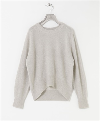 混狐狸毛金蔥針織衫(淺灰色-FREE-LIGHT GRAY)