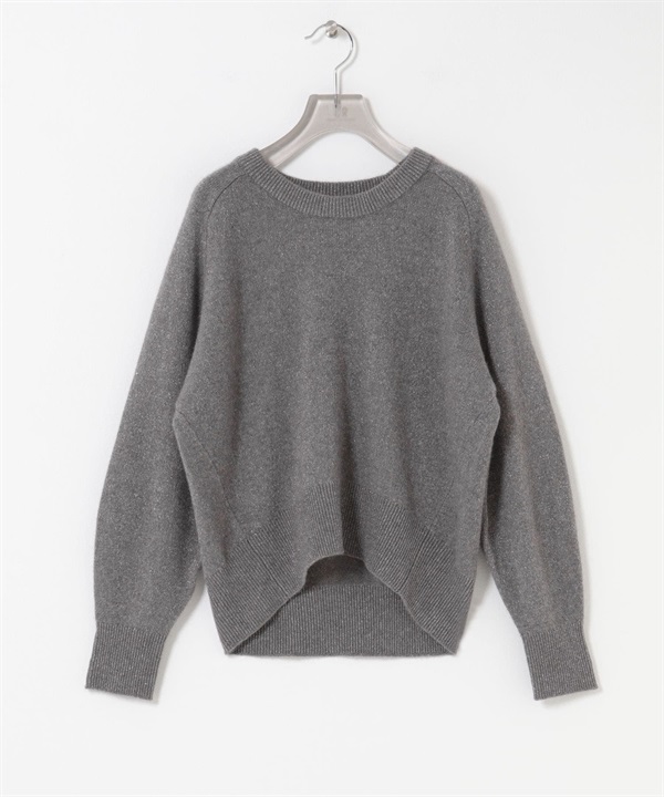 混狐狸毛金蔥針織衫(炭灰色-FREE-CHARCOAL GRAY)