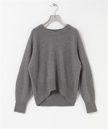 混狐狸毛金蔥針織衫(炭灰色-FREE-CHARCOAL GRAY)