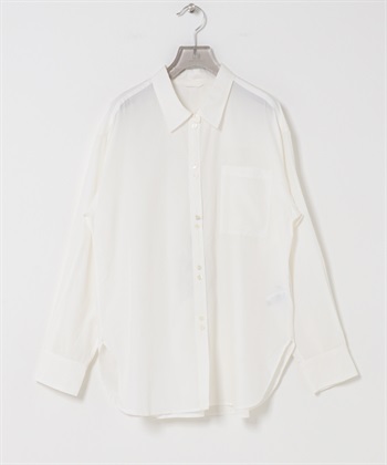 雙扣棉嫘縈襯衫(米白色-FREE-OFF WHITE)