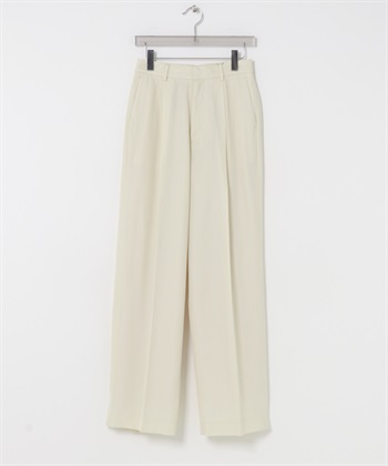 new basic 羊毛斜紋長褲(米白色-36-OFF WHITE)