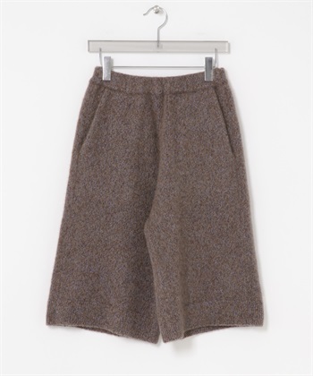 new basic 喀什米爾混絲五分褲(棕色-FREE-其他棕色)