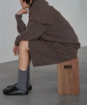 new basic 喀什米爾混絲五分褲