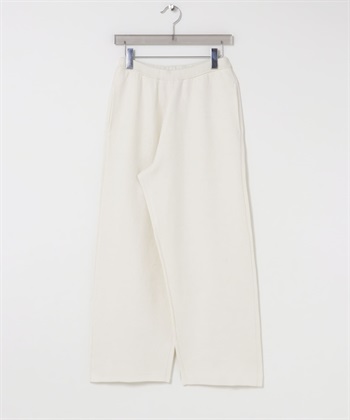 棉質喀什米爾寬鬆針織長褲(米白色-36-OFF WHITE)