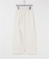 棉質喀什米爾寬鬆針織長褲(米白色-36-OFF WHITE)