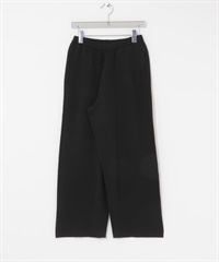 棉質喀什米爾寬鬆針織長褲(黑色-36-BLACK)